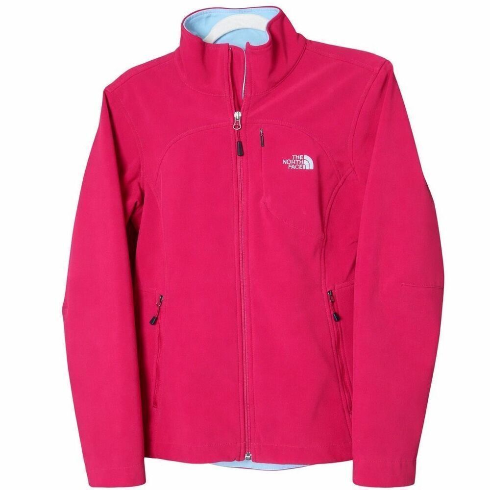 The North Face Pink Softshell Jacket Full Zip Outdoor Hiking Women’s Small